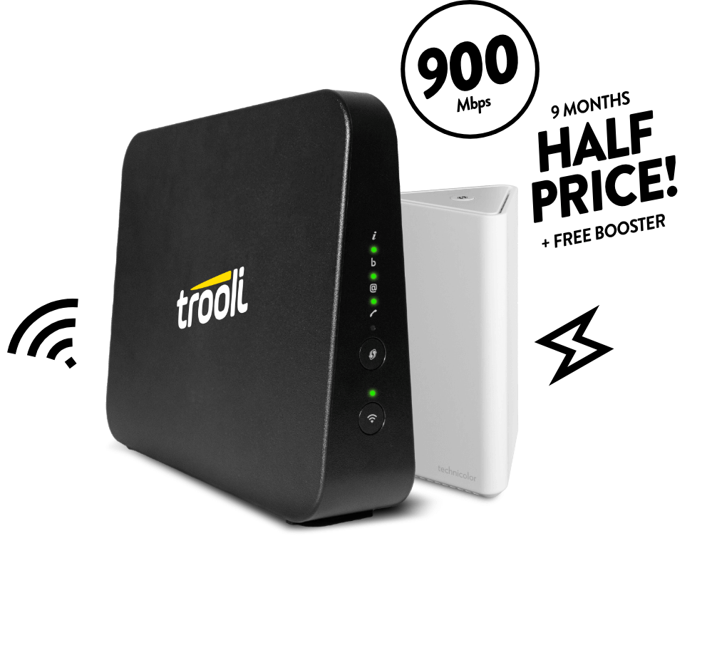 900Mbps 9 months half price plus free booster